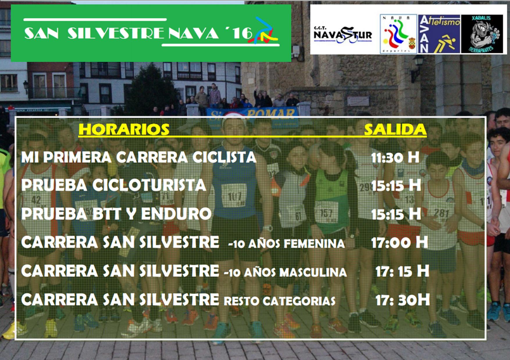 Horarios San Silvestre Nava