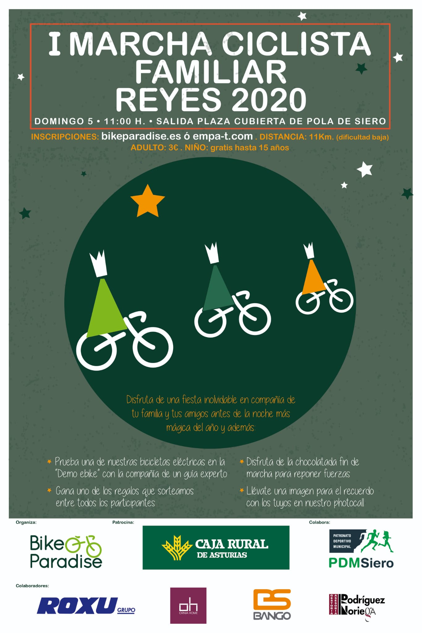 I MARCHA CICLISTA FAMILIAR REYES - POLA DE SIERO 2020 - Inskriba zaitez
