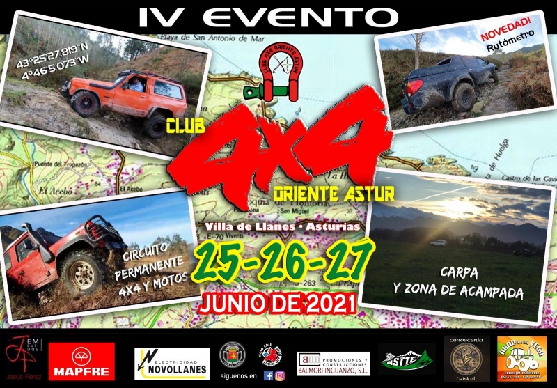 IV EVENTO CLUB 4X4 ORIENTE ASTUR 2021 - Inscríbete