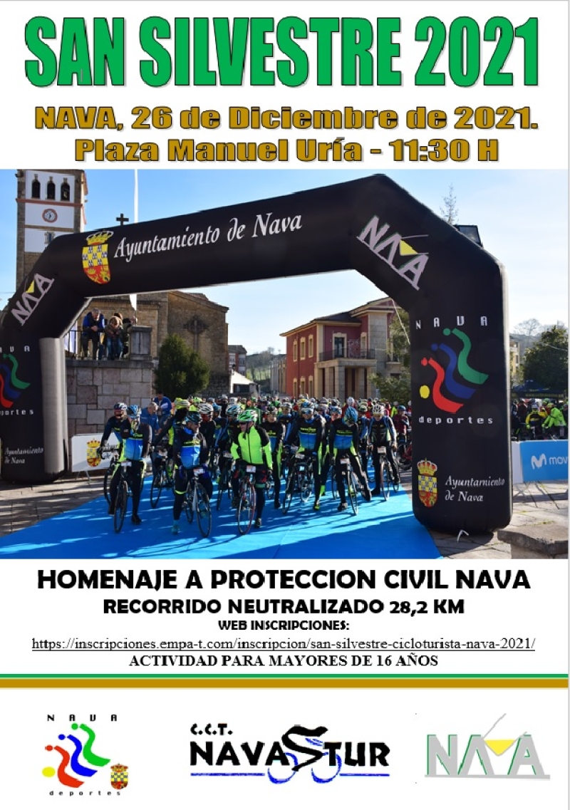 SAN SILVESTRE CICLOTURISTA NAVA 2021 - Inscríbete