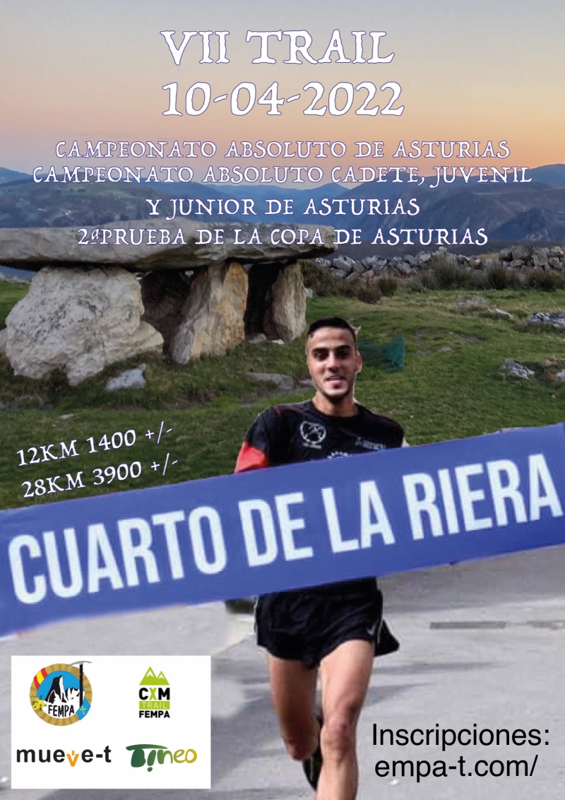 VI CARRERA DE MONTAÑA CUARTO DE LA RIERA 2022 - Inscríbete