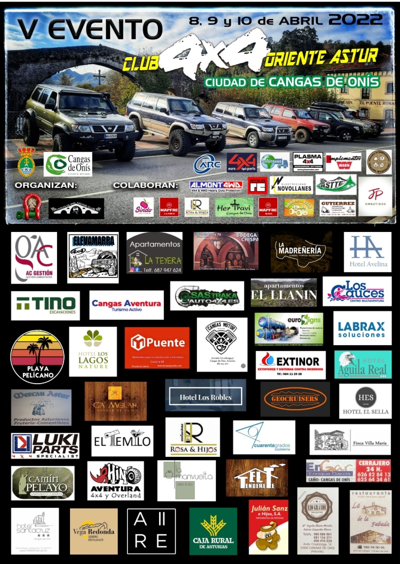 V EVENTO CLUB 4X4 ORIENTE ASTUR - Inscriu-te