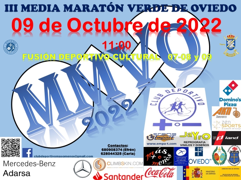 III MEDIA MARATON VERDE DE OVIEDO  2022 - Inscríbete