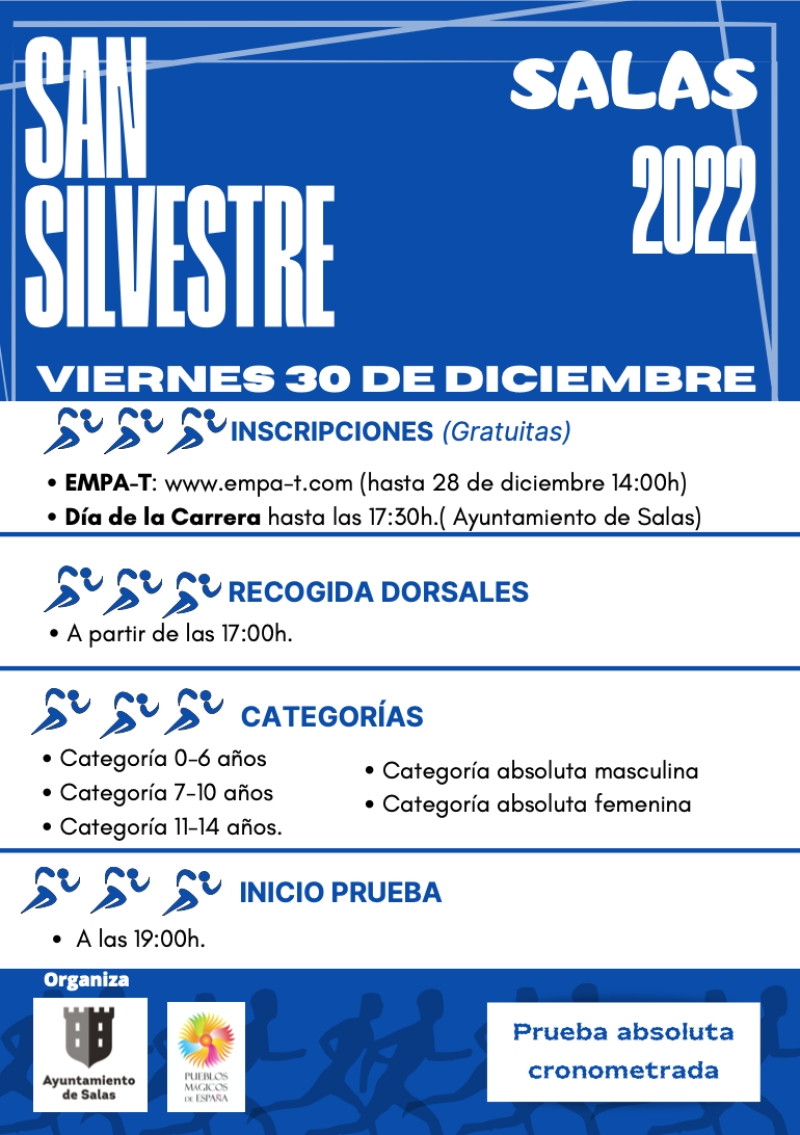 SAN SILVESTRE DE SALAS 2022 - Inscrivez-vous