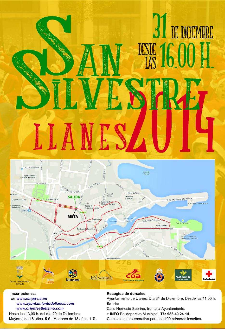 SAN SILVESTRE LLANES 2014 - Inscríbete