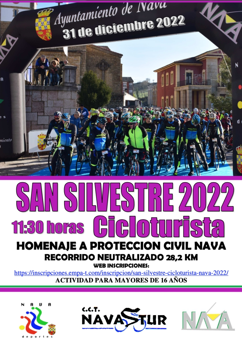 SAN SILVESTRE CICLOTURISTA NAVA 2022 - Prijava