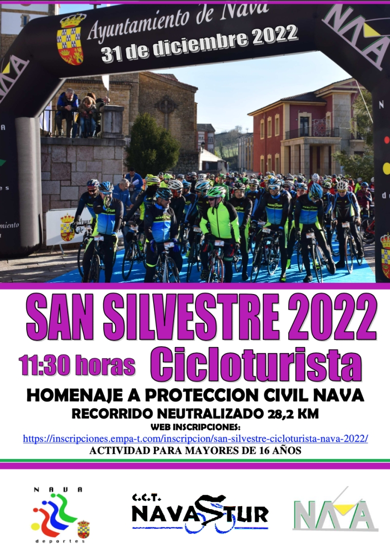 SAN SILVESTRE CICLOTURISTA NAVA 2022 - Inscríbete