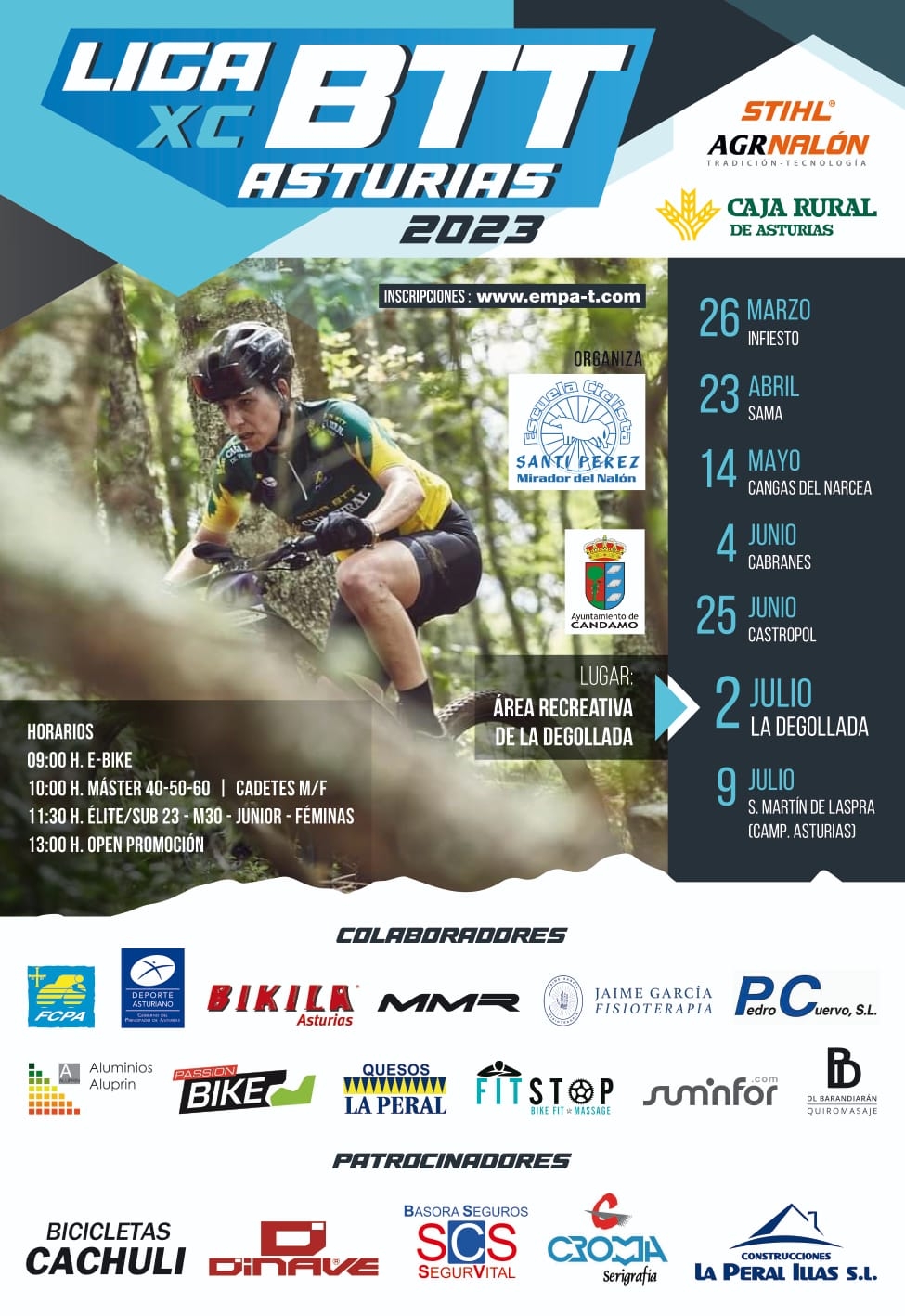 LA DEGOLLADA - LIGA XC BTT CAJA RURAL Y OPEN PROMOCIÓN AGR NALÓN STIHL 2023  - Inscríbete