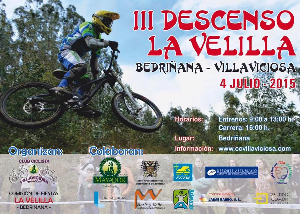 III DESCENSO VELILLA BEDRIÑANA - Inscríbete