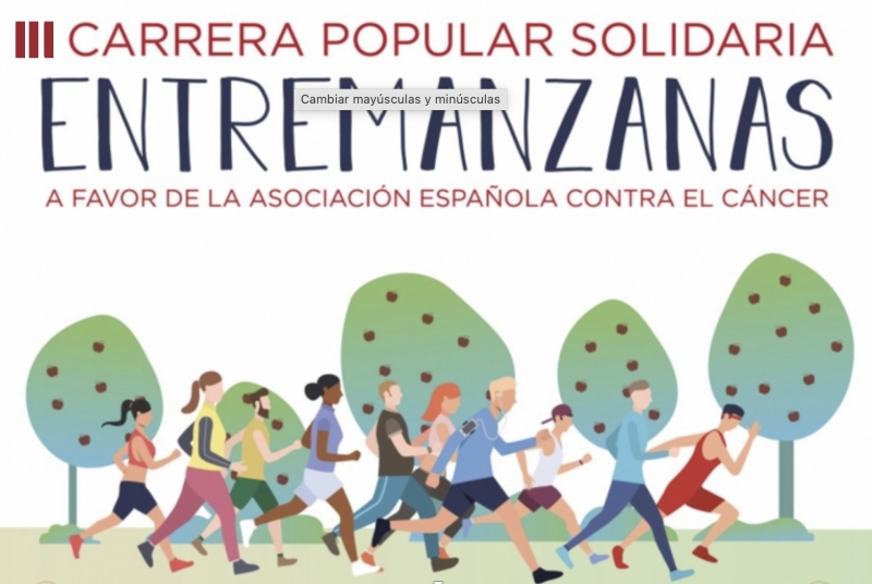 CARRERA SOLIDARIA POPULAR  ENTREMANZANAS A FAVOR DE LA ASOCIACIÓN ESPAÑOLA CONTRA EL CÁNCER 2023 - Inscríbete