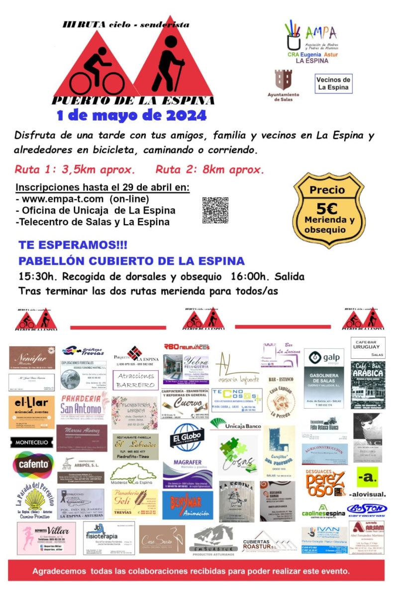 III RUTA CICLO SENDERISTA PUERTO LA ESPINA - Inskriba zaitez