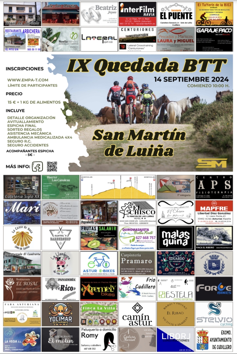 IX QUEDADA BTT SAN MARTIN DE LUIÑA - Inskriba zaitez