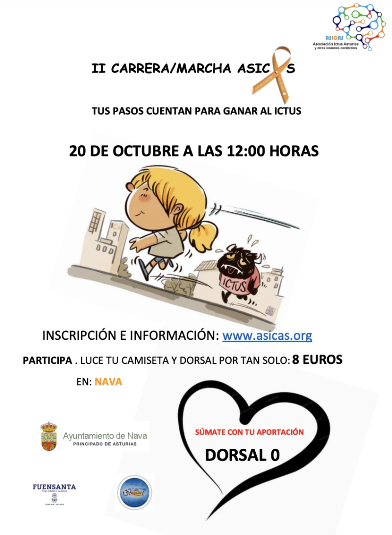 II CARRERA - MARCHA  ASICAS NAVA -TUS PASOS CUENTAN PARA GANAR AL ICTUS- - Inskriba zaitez
