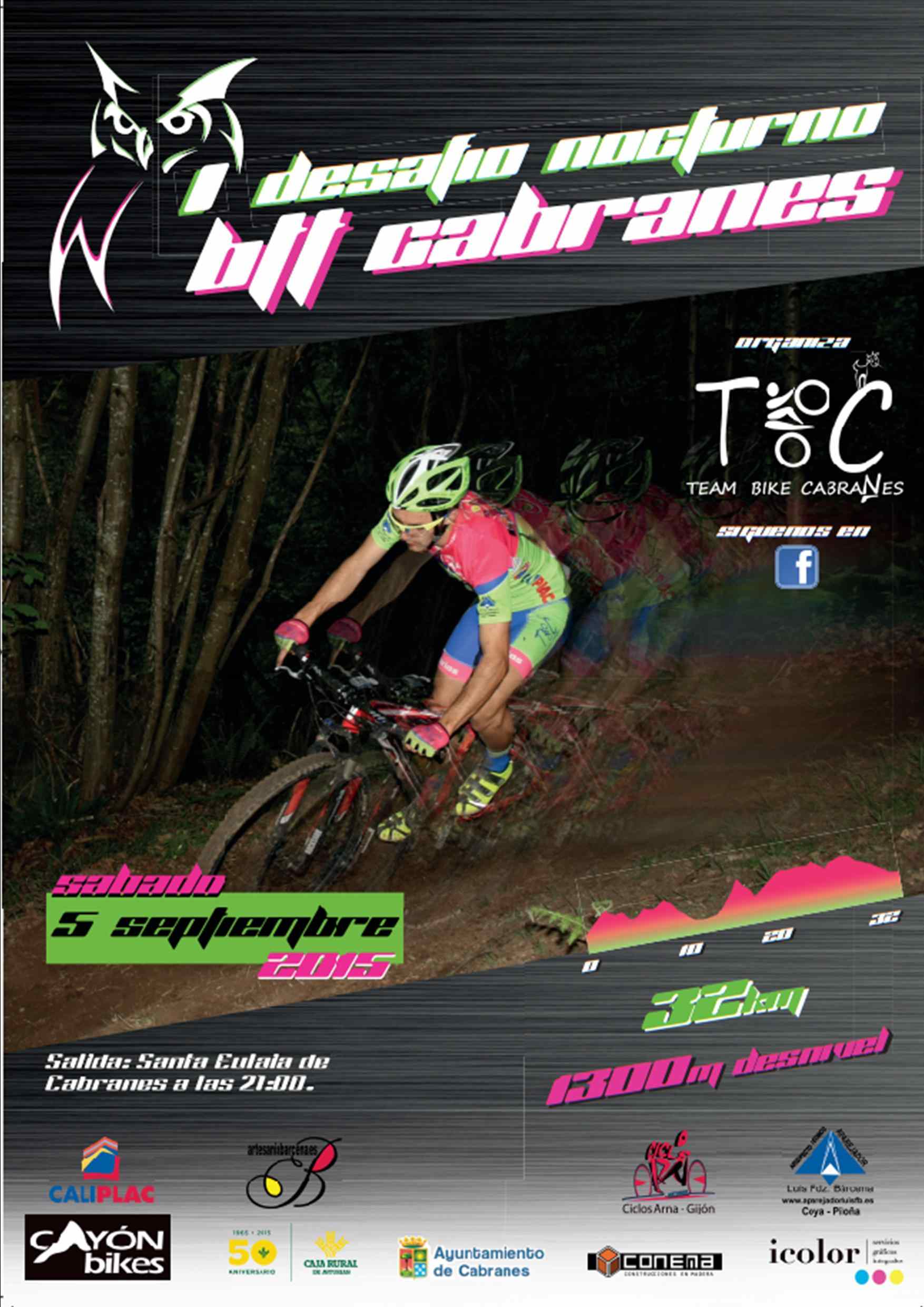 I DESAFIO NOCTURNO BTT CABRANES - Inscríbete