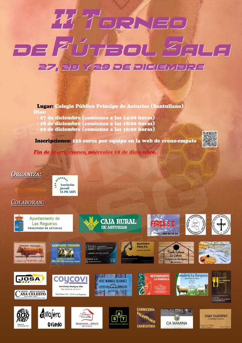 TORNEO DE FUTBOL SALA LAS REGUERAS 2024 - Inscríbete