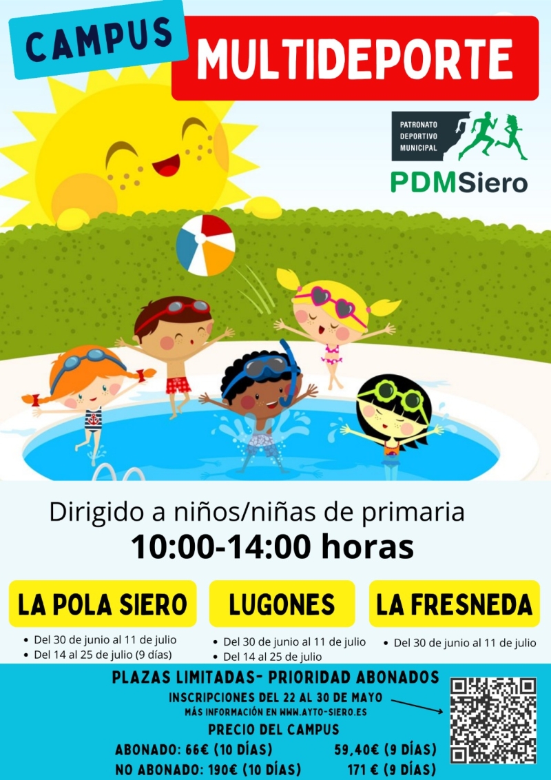 CAMPUS MULTIDEPORTE - SIERO 2025 - Inscríbete