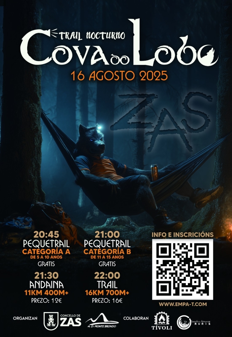 VI TRAIL NOCTURNO A COVA DO LOBO 2025 - Inscríbete