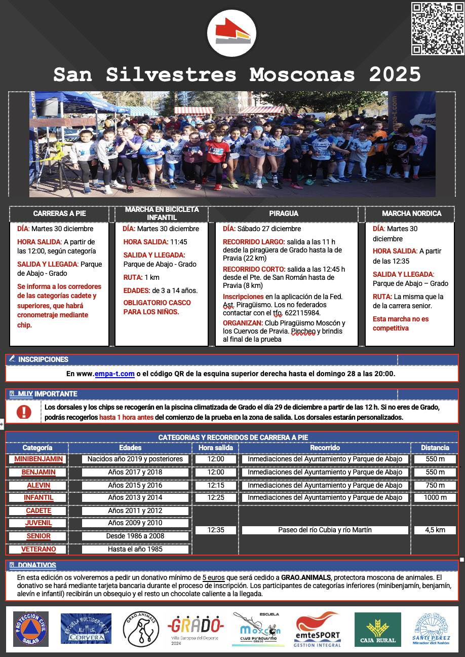 SAN SILVESTRE MOSCONA 2025 - Inscríbete