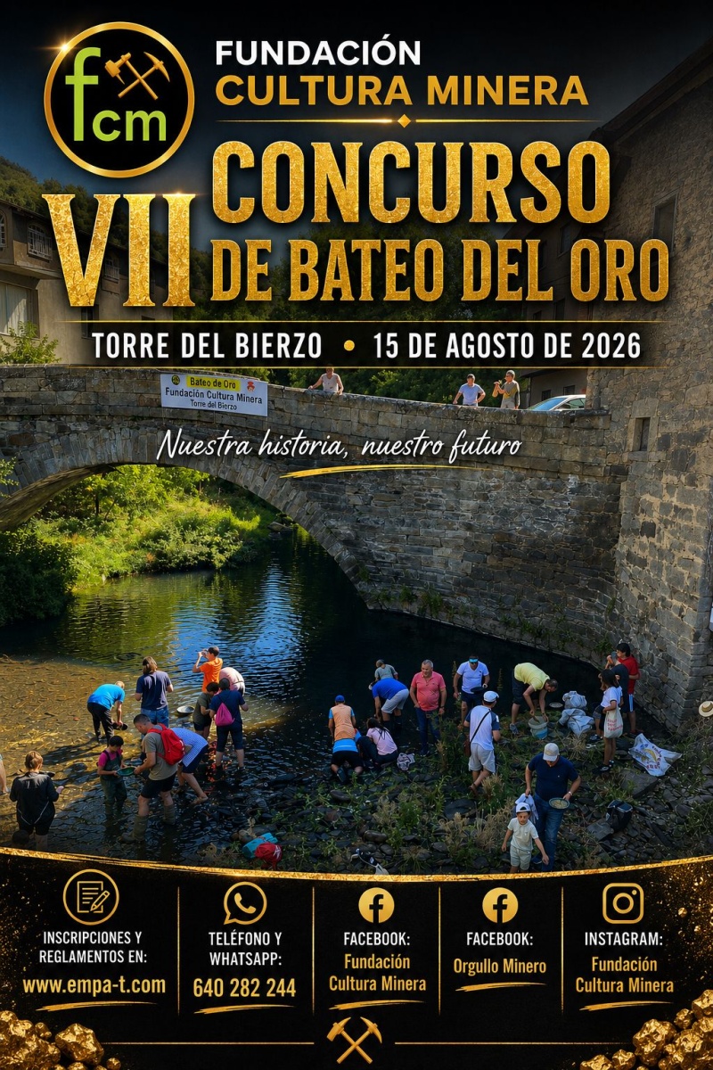 VII BATEO DE ORO FUNDACIÓN CULTURA MINERA 2026 - Inscríbete