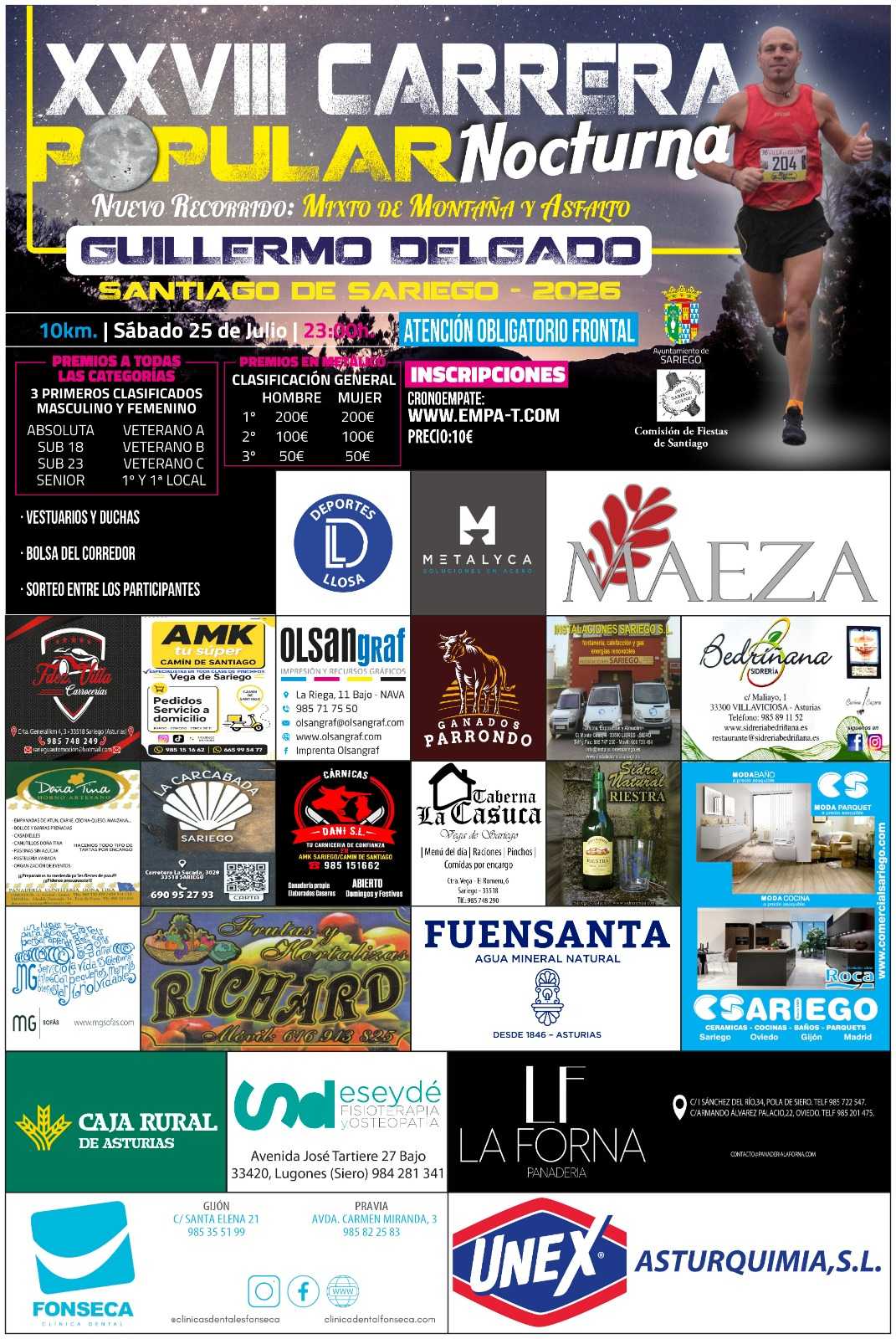 XXVIII CARRERA POPULAR  NOCTURNA GUILLERMO DELGADO 2026 - Inscríbete