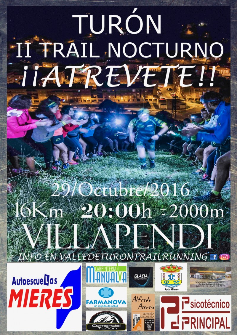 II TRAIL NOCTURNO VALLE DE TURON - Inscríbete