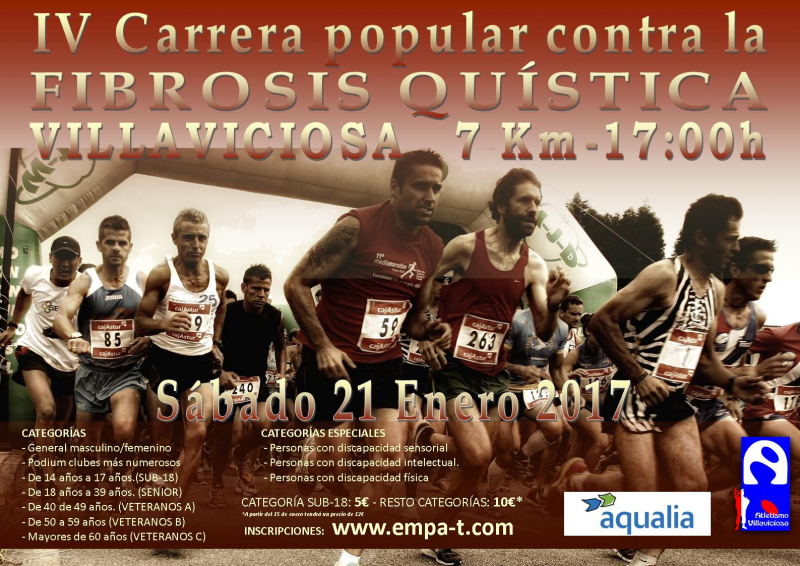 IV CARRERA POPULAR CONTRA LA FIBROSIS QUISTICA - VILLAVICIOSA - Iscriviti