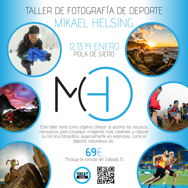 TALLER DE FOTOGRAFÍA DE DEPORTE CON MIKAEL HELSING - Inscríbete