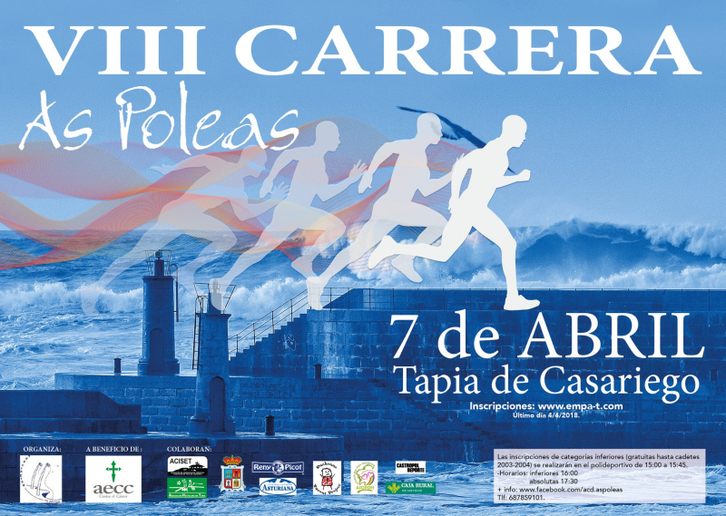 VIII CARRERA AS POLEAS TAPIA DE CASARIEGO - Inscríbete