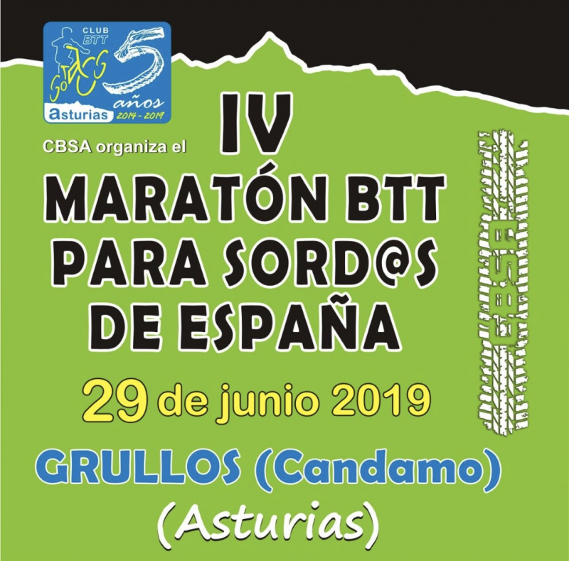 IV MARATON BTT PARA SORD@S DE ESPAÑA - Inscríbete