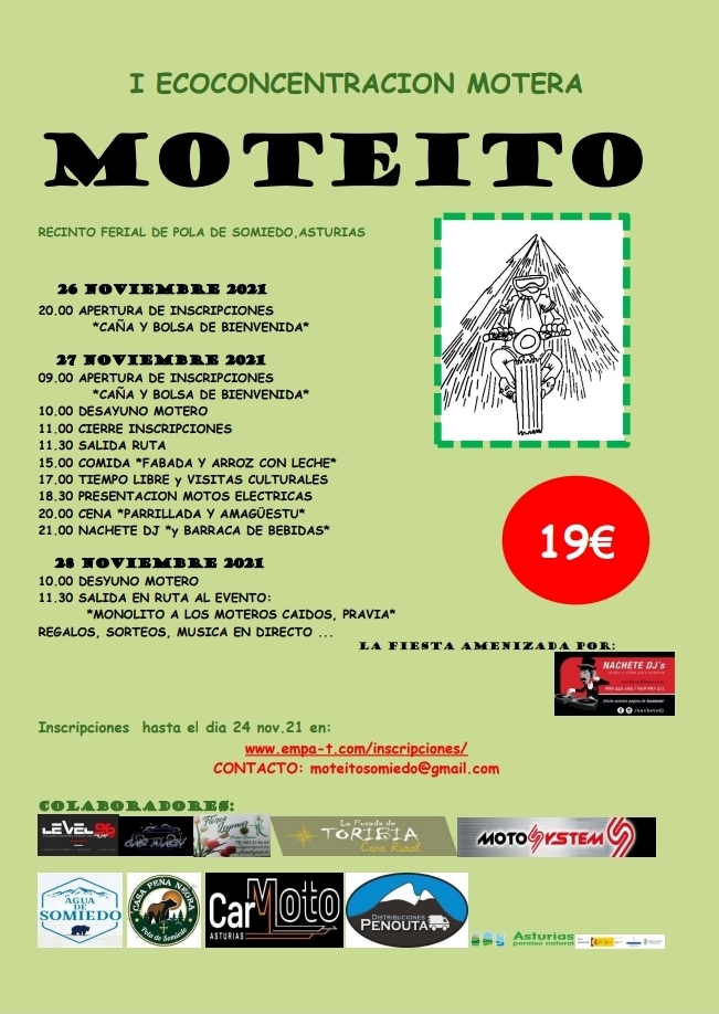 I CONCENTRACIÓN MOTERA - MOTEITO - Inscríbete