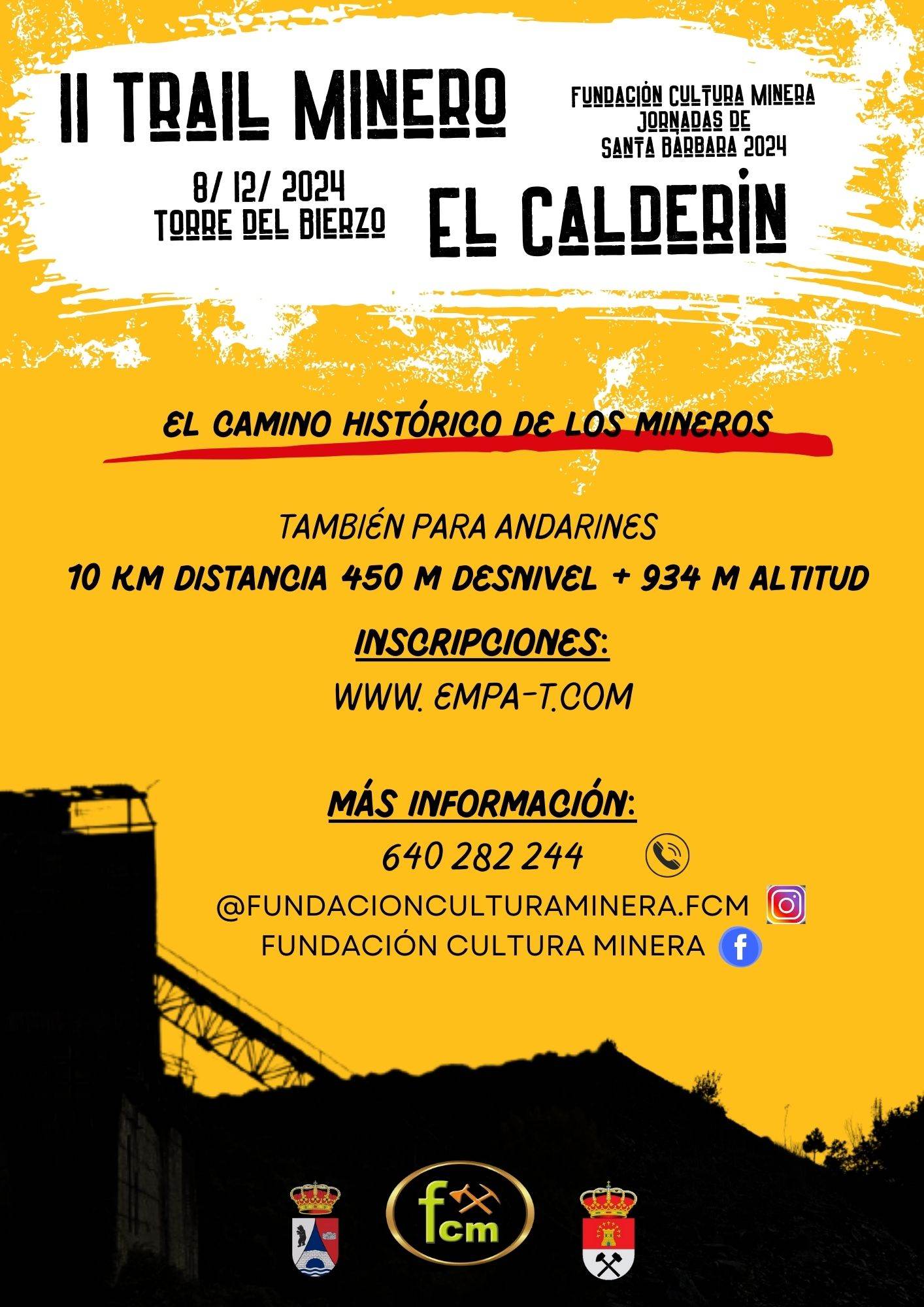 Cartel del evento II TRAIL MINERO EL CALDERÍN