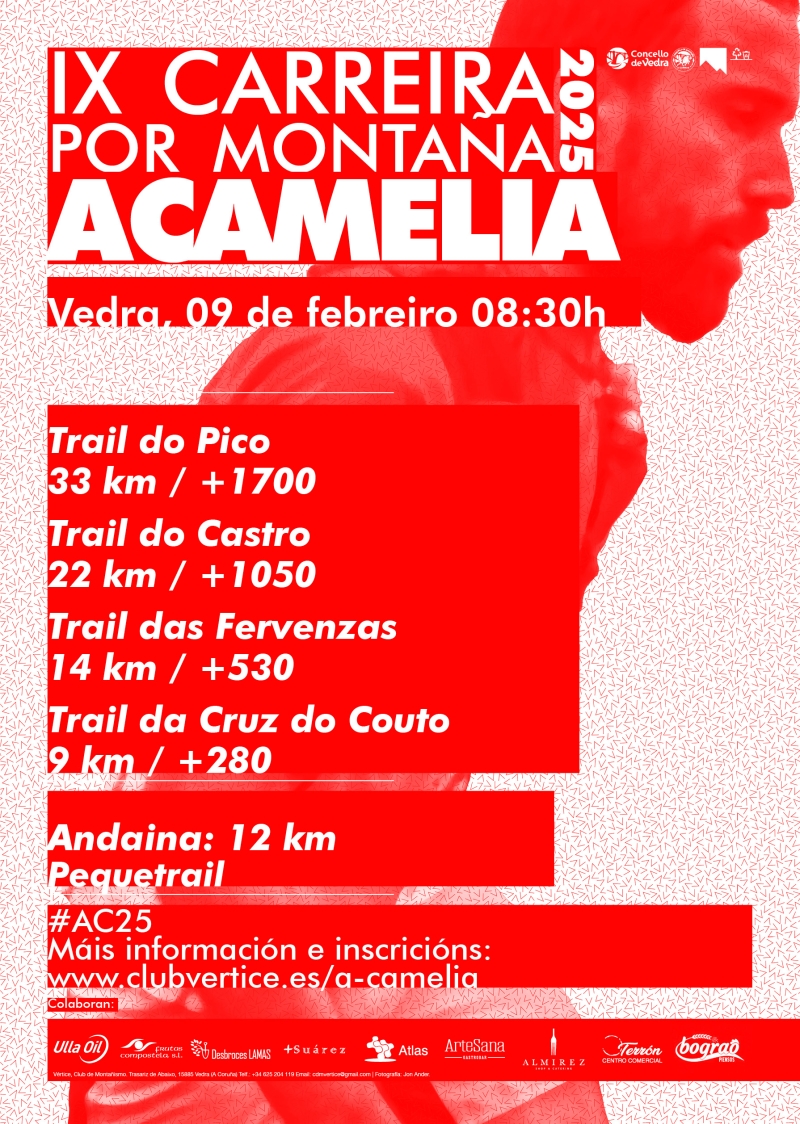 Cartel del evento IX CARREIRA POR MONTAÑA A CAMELIA