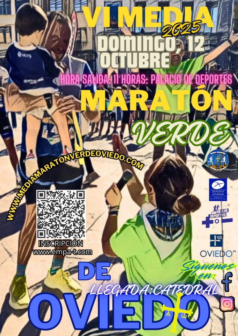 Event Poster VI MEDIA MARATON VERDE DE OVIEDO  2025