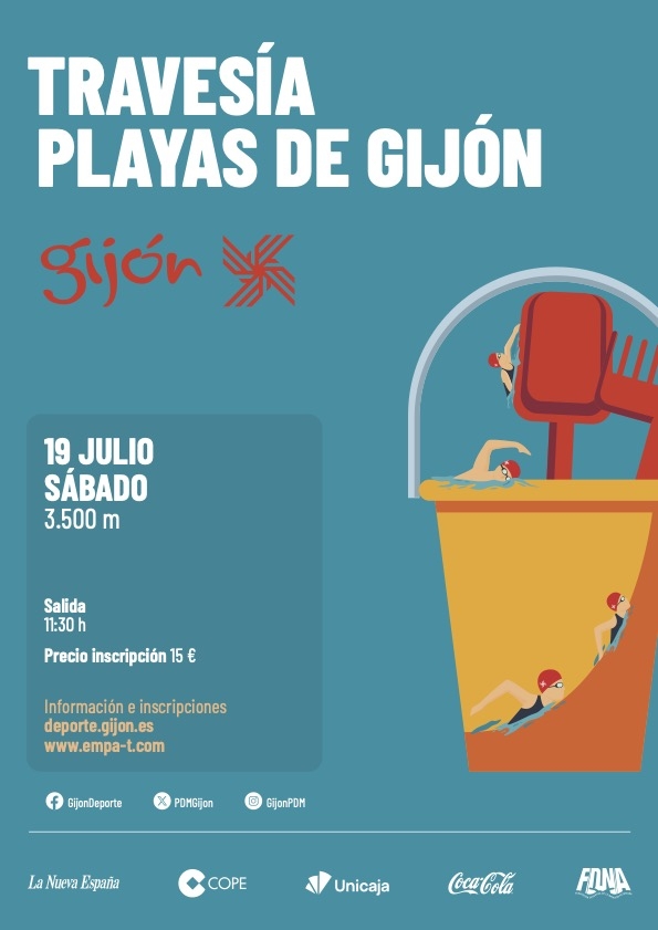 Event Poster 9ª TRAVESÍA PLAYAS DE GIJÓN 2025