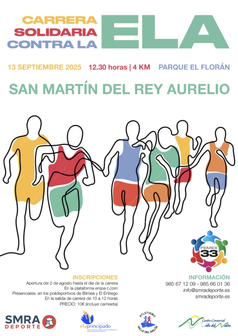 Cartel del evento MARCHA SOLIDARIA ELA PRINCIPADO ASTURIAS FEMEX SMRA 2025