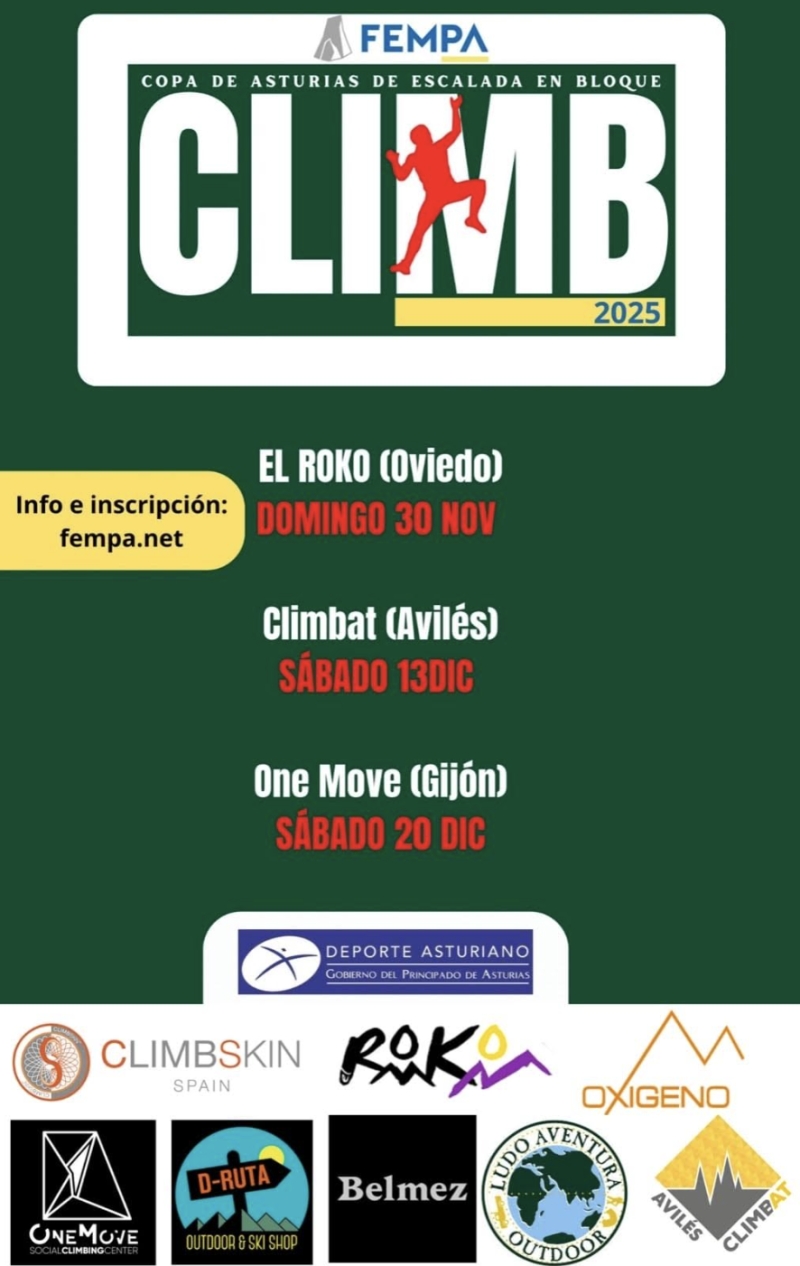 Cartel del evento COPA DE ESCALADA FEMPA