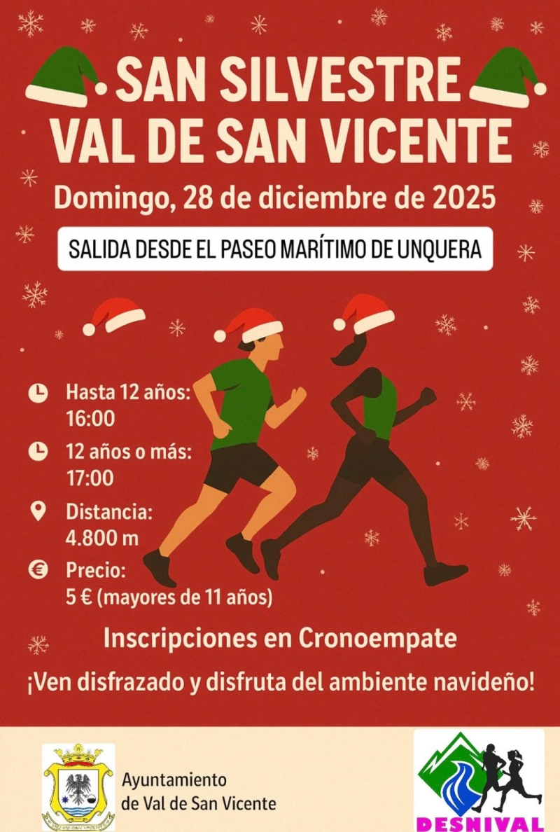 Cartel del evento SAN SILVESTRE DE UNQUERA 2025