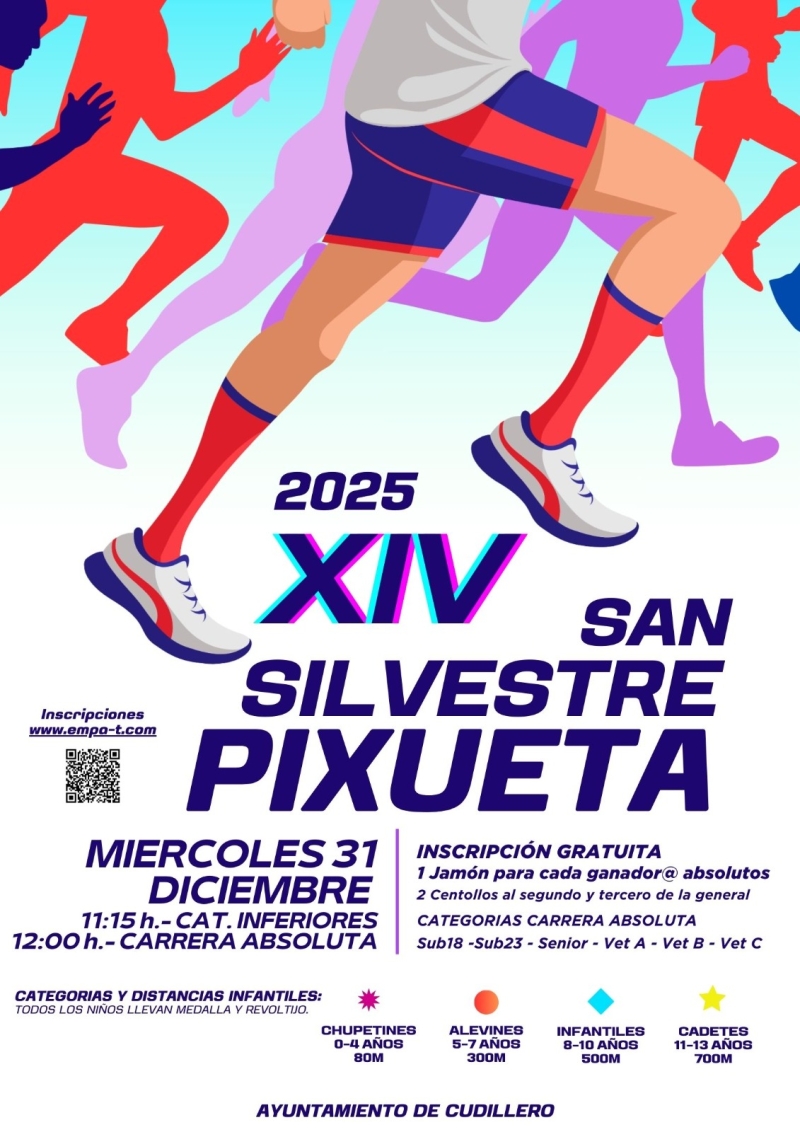 Cartel del evento SAN SILVESTRE DE CUDILLERO 2025