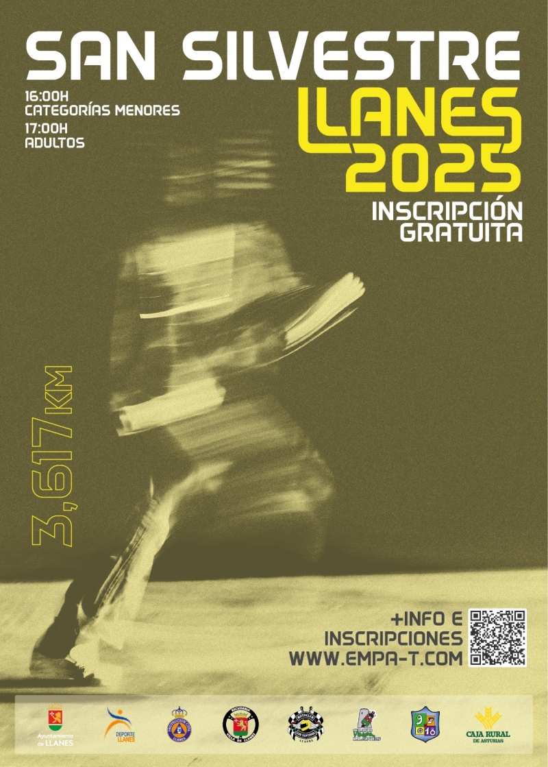 Cartel del evento SAN SILVESTRE LLANES 2025