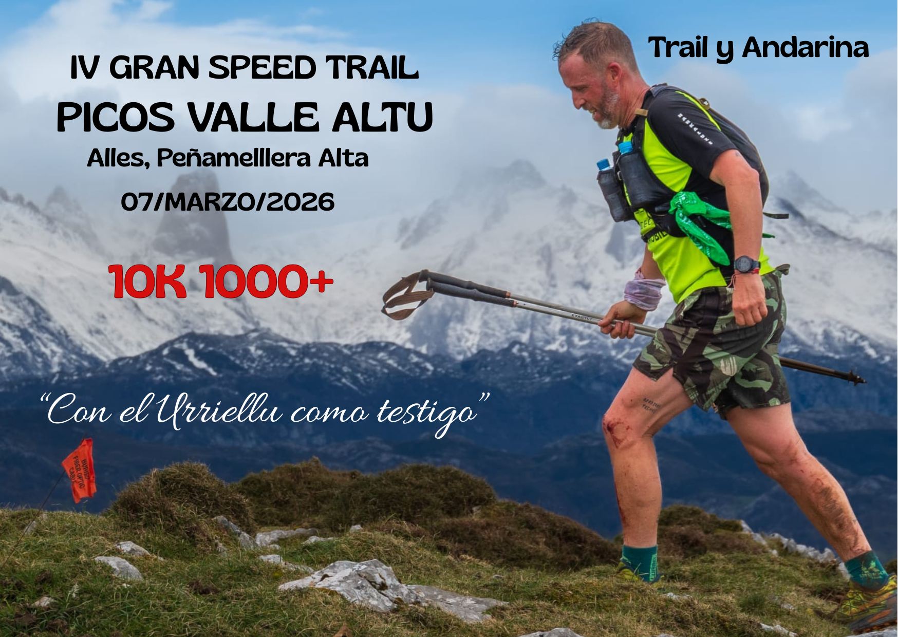 Cartel del evento IV GRAN SPEED TRAIL PICOS VALLE ALTU 2026