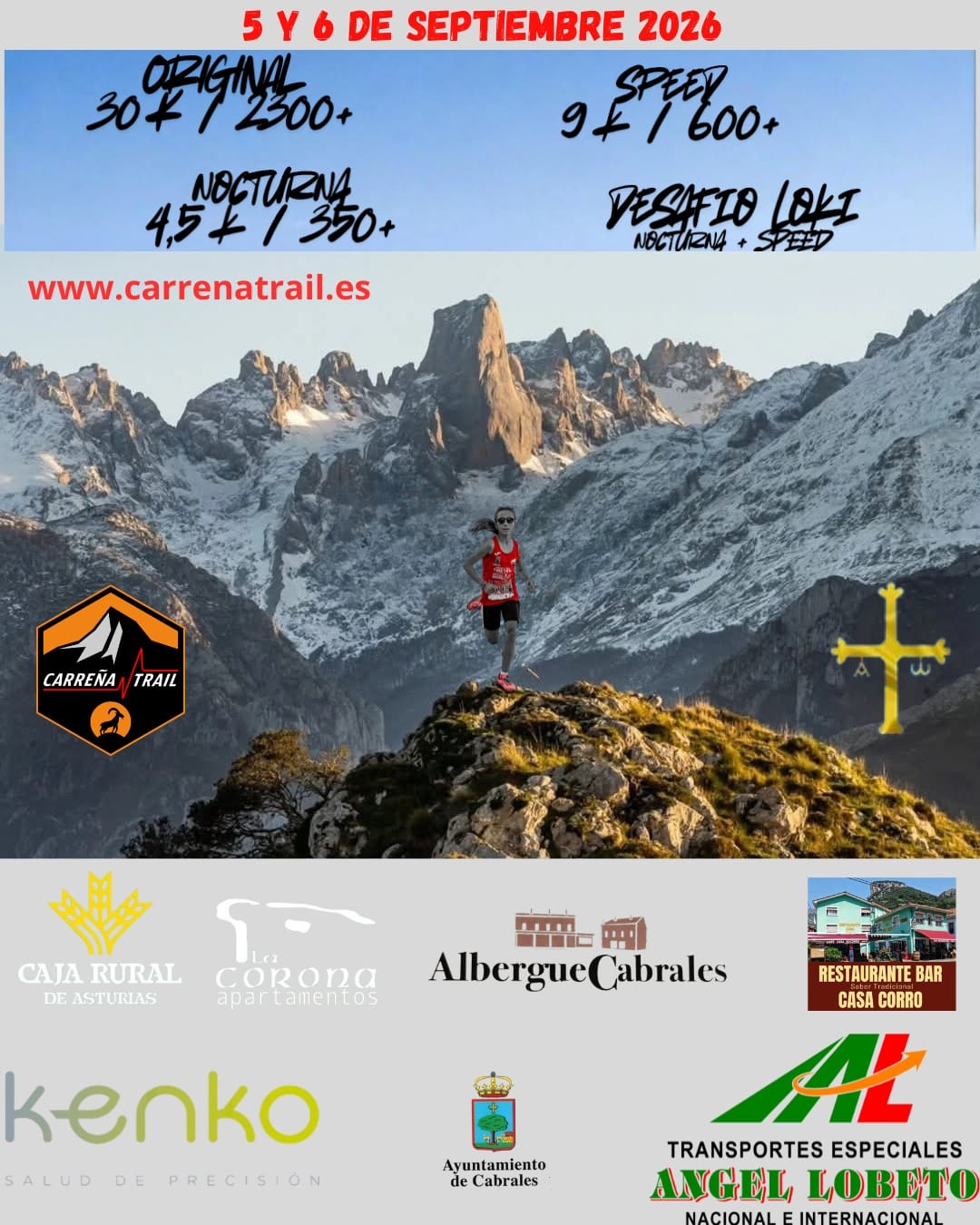 Cartel del evento CARREÑA TRAIL 2026