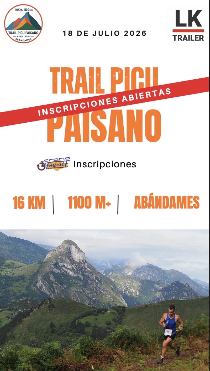 Cartel del evento TRAIL PICU PAISANO 2026