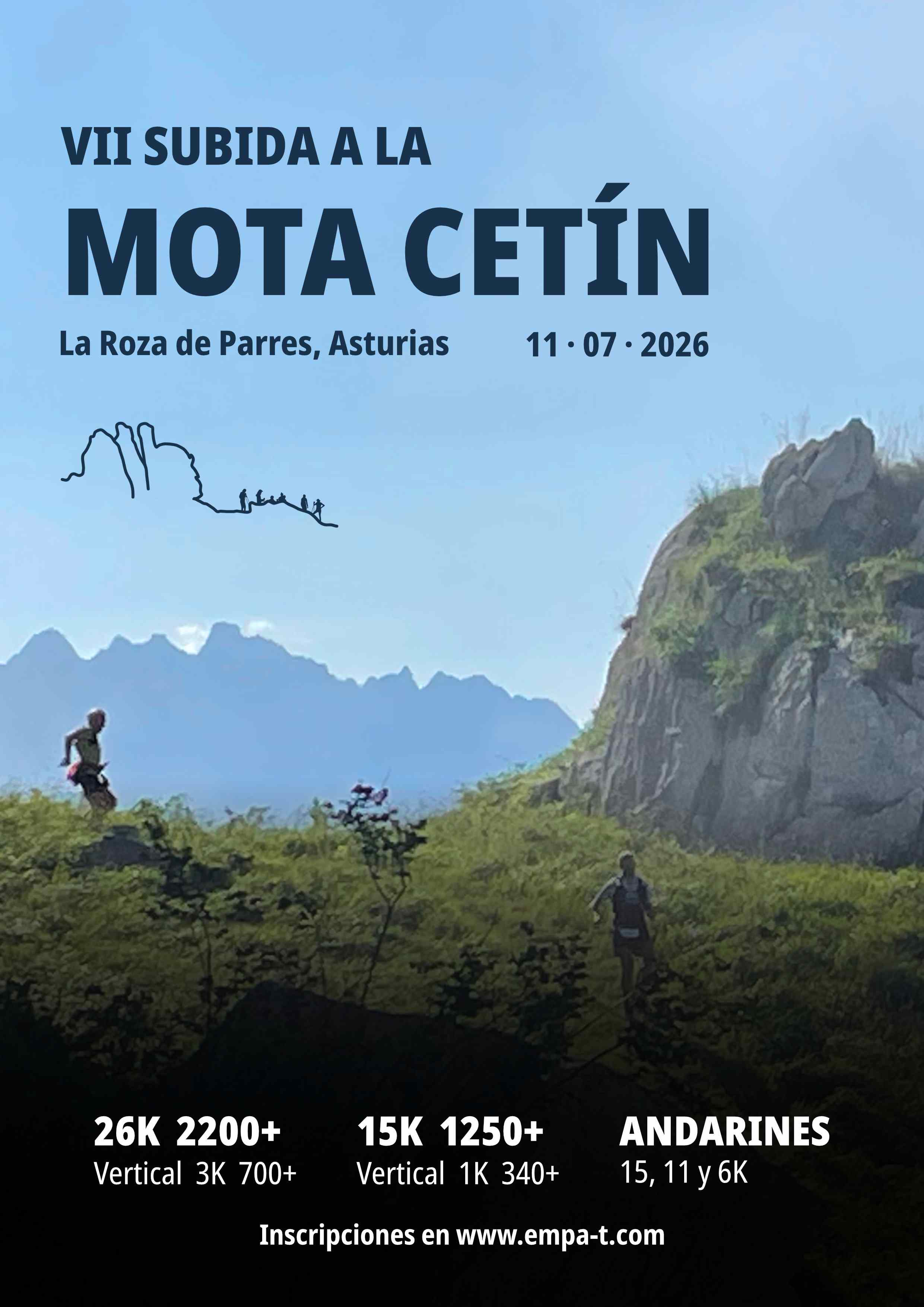 Cartel del evento VII SUBIDA A LA MOTA CETIN 2026