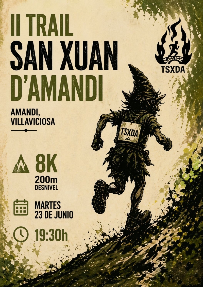 Cartel del evento II TRAIL SAN XUAN D` AMANDI 2026