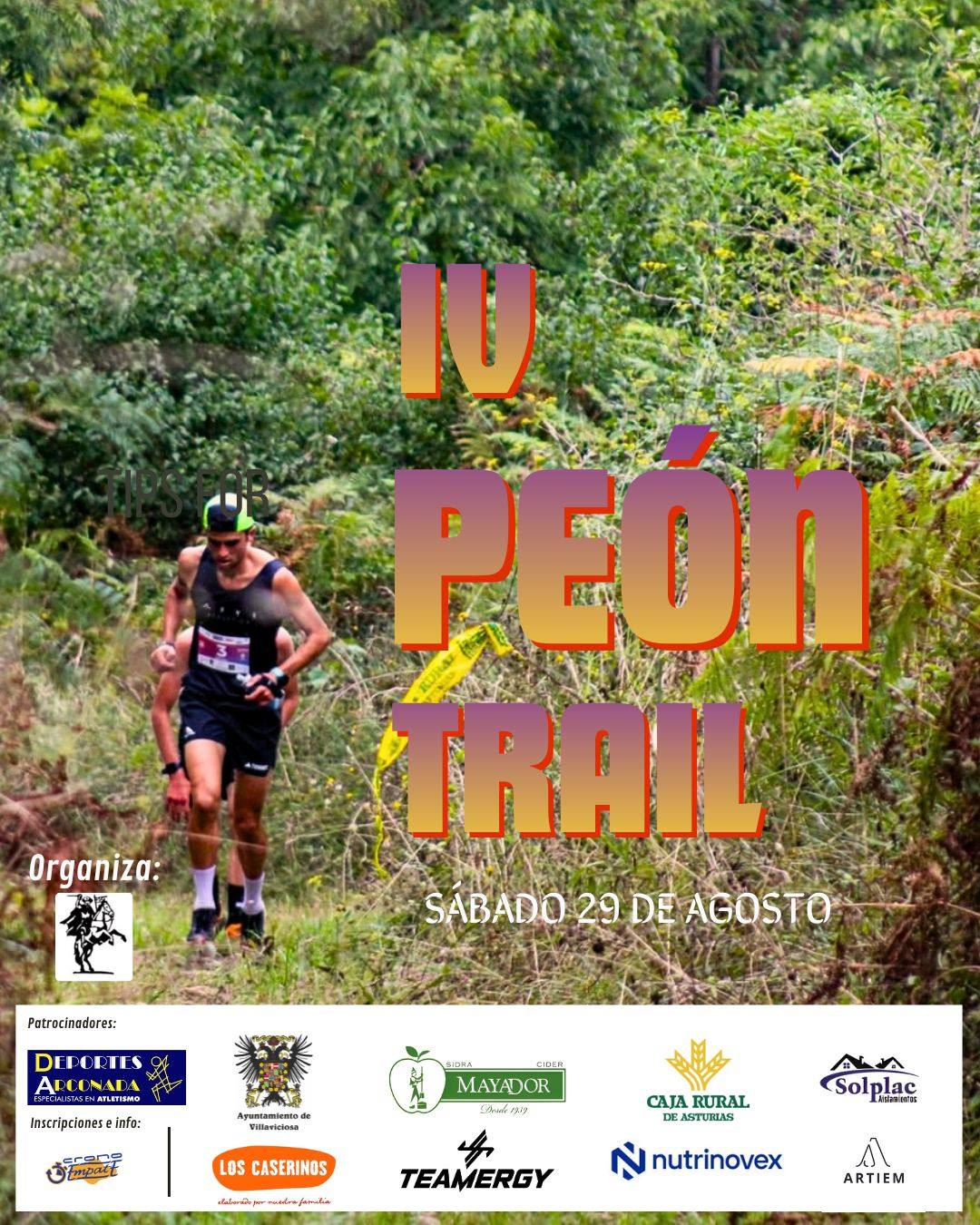 Cartel del evento IV PEÓN TRAIL 2026