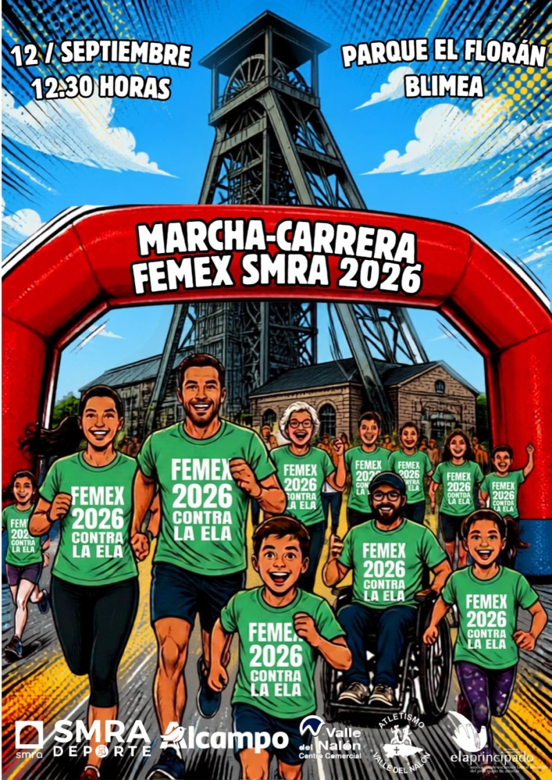 Cartel del evento MARCHA SOLIDARIA ELA PRINCIPADO ASTURIAS FEMEX SMRA 2026