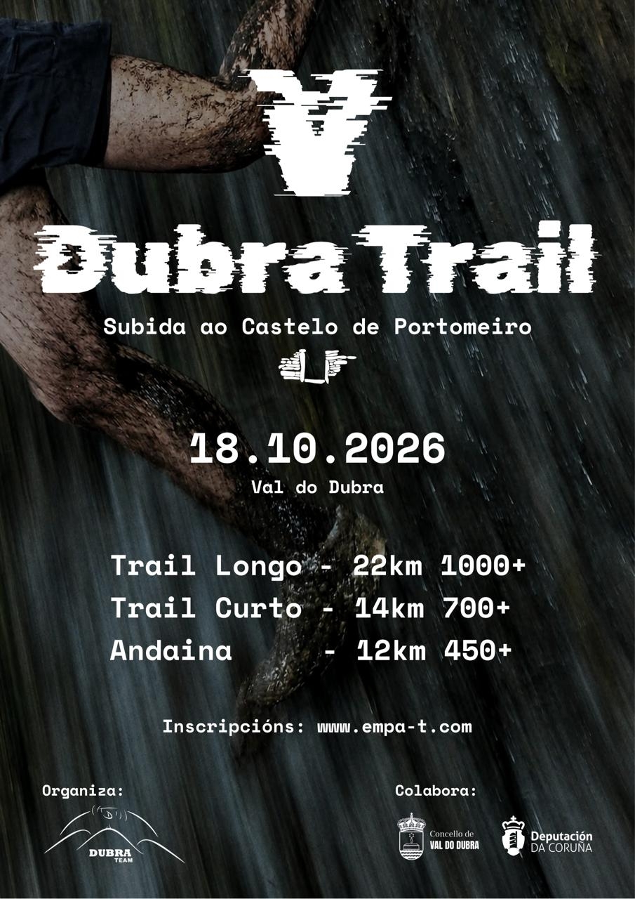 Cartel del evento V DUBRA TRAIL - SUBIDA O CASTELO DE PORTOMEIRO 2026