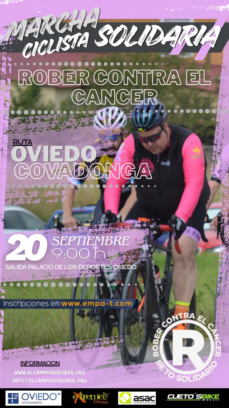 Cartel del evento MARCHA SOLIDARIA ROBER CONTRA EL CÁNCER 2026