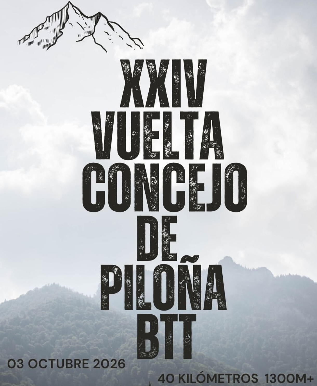 Cartel de XXIV Vuelta Concejo de Piloña BTT 2026