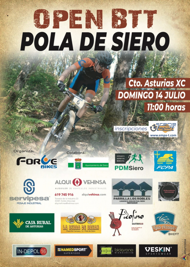 OPEN BTT POLA DE SIERO - Inscríbete OPEN BTT POLA DE SIERO - Inscríbete